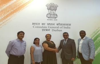 Senior Manager,International Relations from eThekwini Municipality Bongiwe Mkhize met Consul General Mr. Anish Rajan