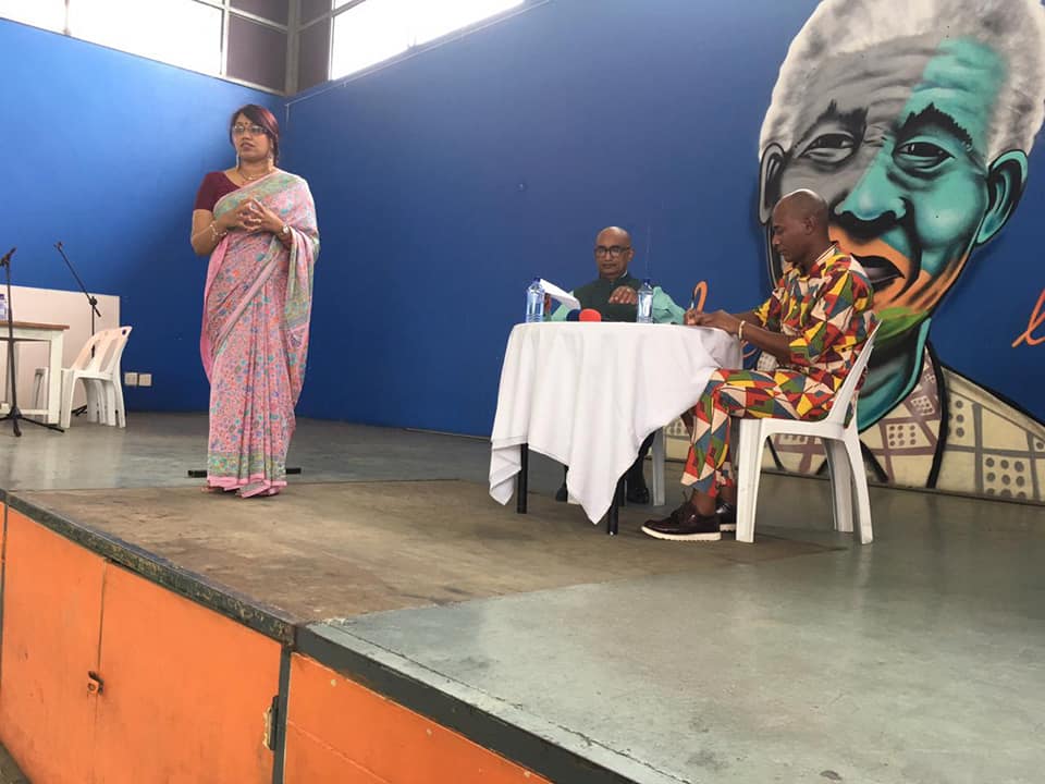 SVCC in association with The Divine Life Society and Kwa-Zulu Natal Department of Arts and Culture organized an Inter-Cultural Get-together for Umlazi and Chatsworth residents to discuss Knowledge tradition of South Africa and India at Nelson Mandela Youth Centre, Chatsworth today in the Afternoon. On the Occasion of Vasant Panchami